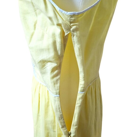 Vineyard Vines Buttercream Yellow  Embroidered Easter Spring  Mini Dress 6 - Picture 7 of 16